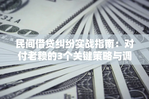 北京民间借贷纠纷实战指南：对付老赖的3个关键策略与调解盲区解析