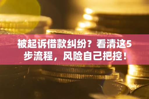 北京被起诉借款纠纷？看清这5步流程，风险自己把控！