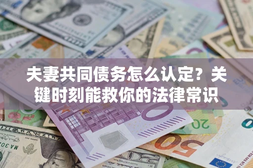 北京夫妻共同债务怎么认定？关键时刻能救你的法律常识