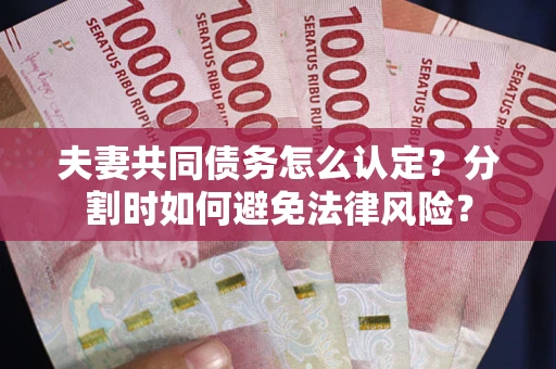 北京夫妻共同债务怎么认定？分割时如何避免法律风险？