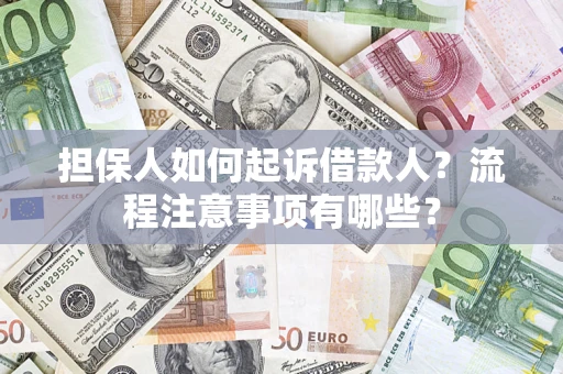 北京担保人如何起诉借款人？流程注意事项有哪些？